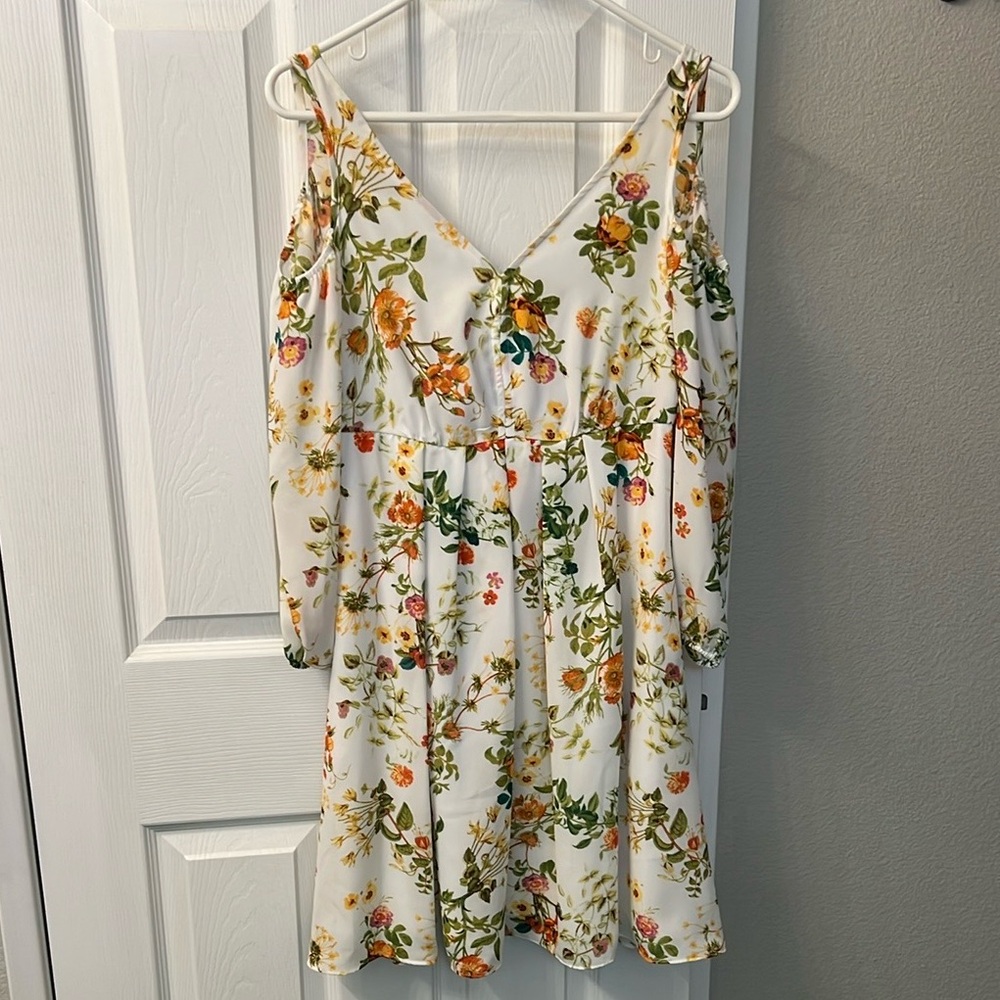 Disney Alice Through the Looking Glass Cold Shoulder Dress XS